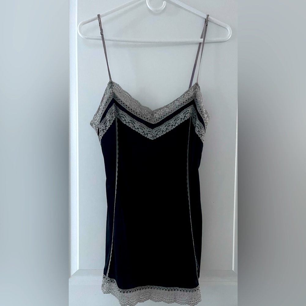 The limited two-piece black top with fancy shirt.